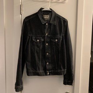Acne Studios Washed Black Denim jacket size 44 Made in Italy